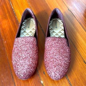 BIRDIES - THE STARLING Loafer/Flat in Rosé Sparkling, Size 9 LIMITED EDITION